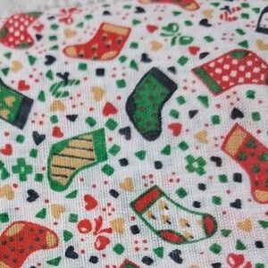 Christmas Socks Fabric 2 Yards‎ x 44 Inches Holiday Sewing Material